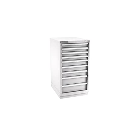 Champion Tool Storage Modular Drawer Cabinet, 9 Drawer, Light Gray, Steel, 22 in W x 28-1/2 in D x 41-3/4 in H N18000901ILCFTB-LG